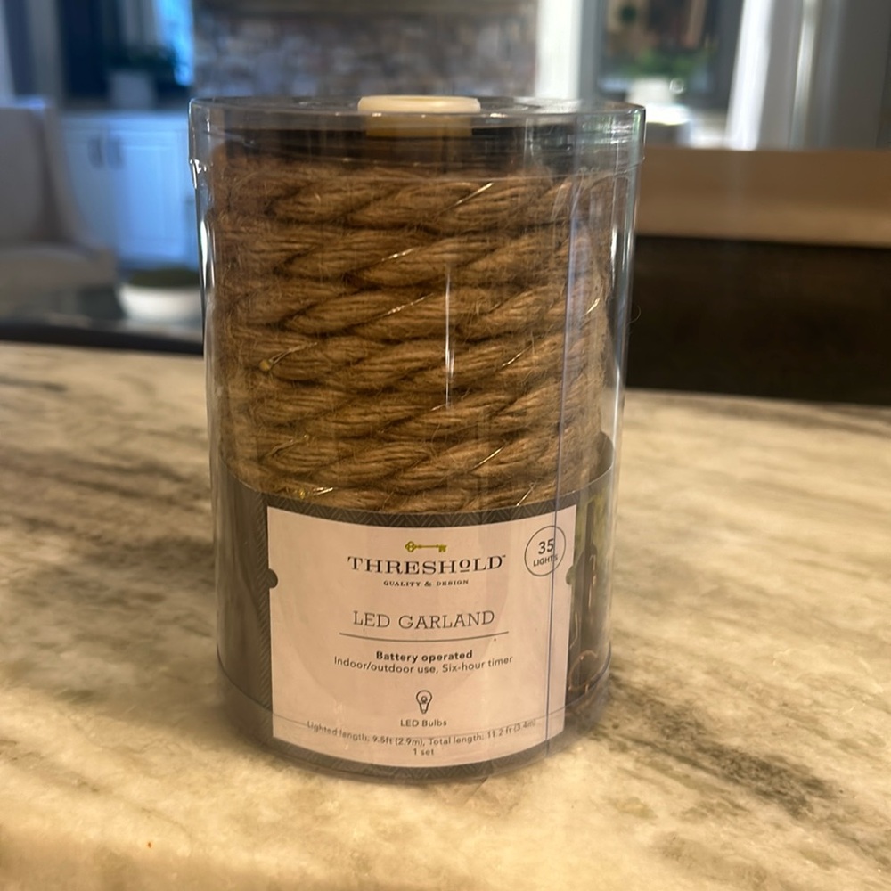 New threshold rope with lights outdoor accent